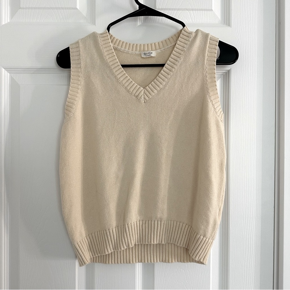 NWOT John Galt Cream Mia Sweater Vest